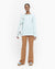 Marimekko, Pitkähiha Unisex Crewneck, Turquoise/ White / M- Placewares
