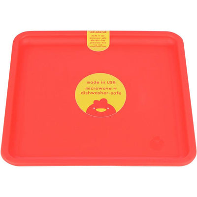 Lollaland, Mealtime Plates - multiple colors, Bold Red- Placewares