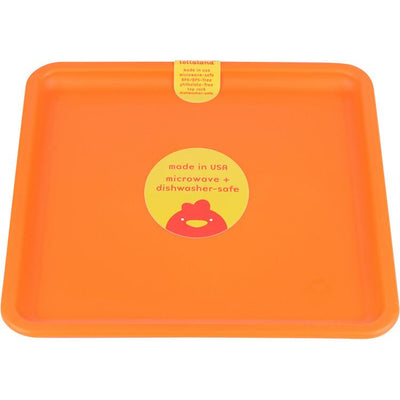 Lollaland, Mealtime Plates - multiple colors, Happy Orange- Placewares