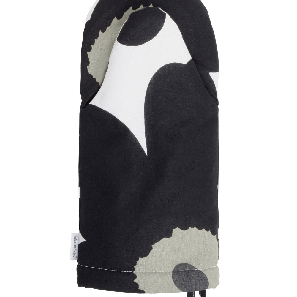 Marimekko, Pieni Unikko Oven Mitten, White/Black/Olive- Placewares