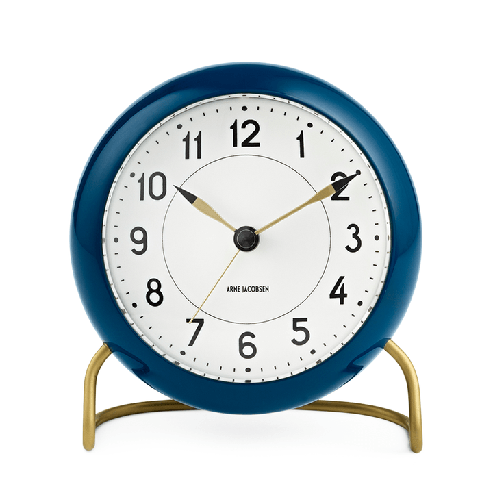 Arne Jacobsen, Arne Jacobsen Station Alarm Clock, assorted colors, Petrol Blue- Placewares