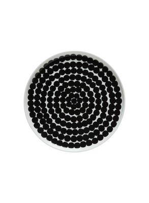 Marimekko, Oiva / Siirtolapuutarha Salad/Luncheon Plate, White/Black- Placewares