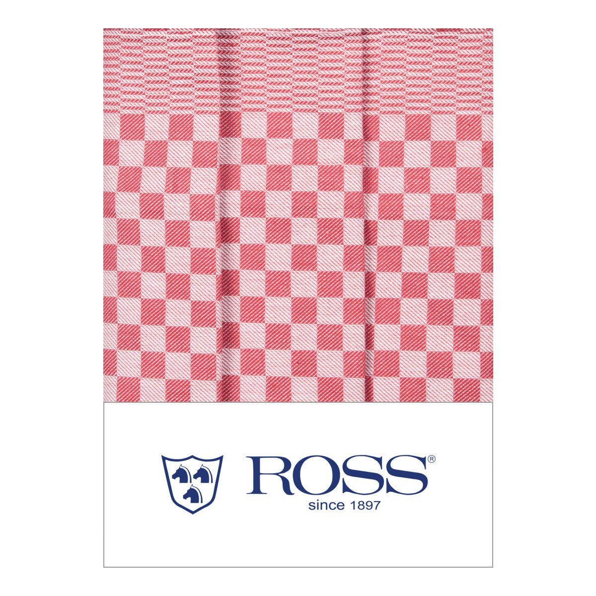 Ross Textilwerke, German Cotton Kitchen Towel, Red- Placewares
