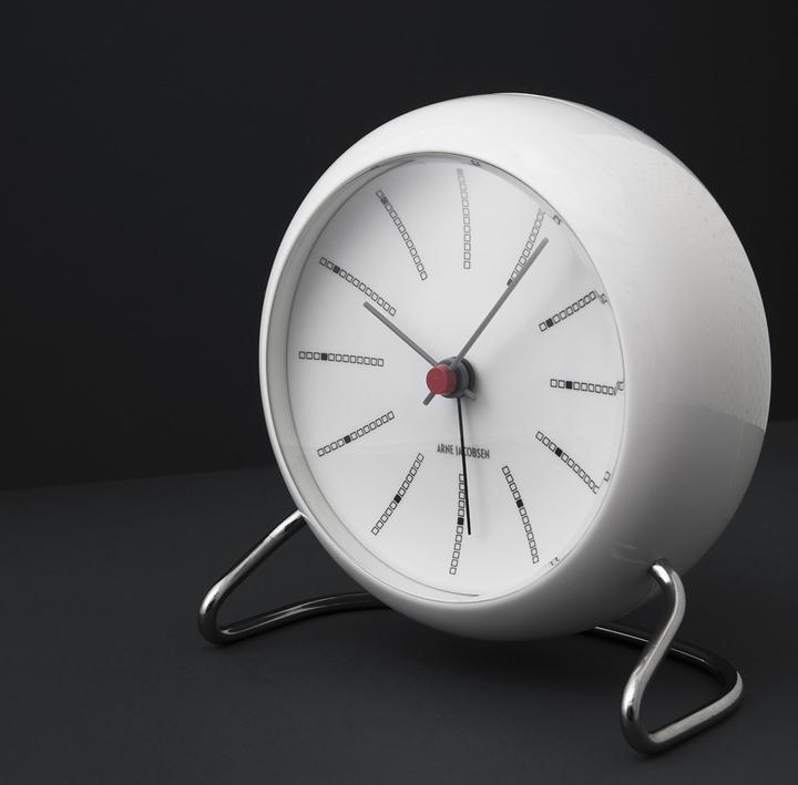 Arne Jacobsen Station Banker's Alarm Clock, assorted colors