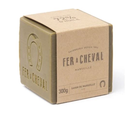 Fer À Cheval, Olive Oil Genuine Marseille Soap - 300 g Cube, - Placewares