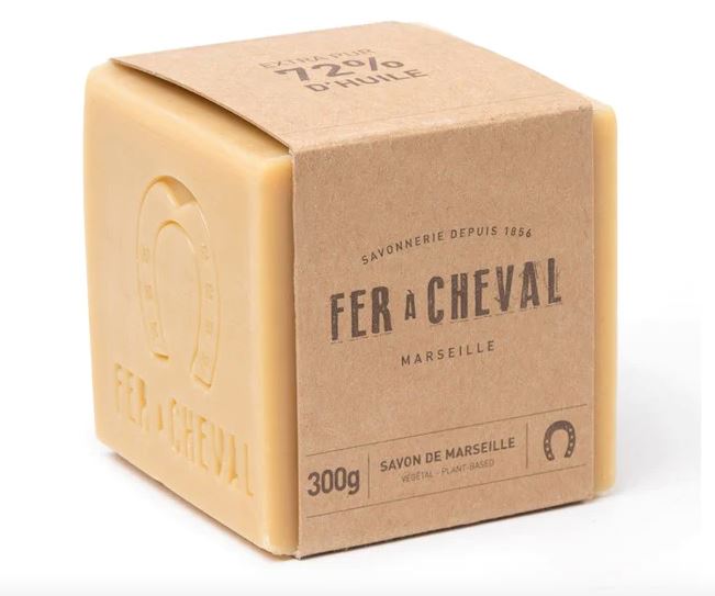 Fer À Cheval, Vegetable-Based Genuine Marseille Soap - 300 g Cube, - Placewares