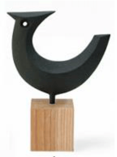 Kamasada Studio, Cast Iron Sculpture, Stylized Bird, - Placewares