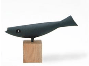 Kamasada Studio, Cast Iron Sculpture, Stylized Fish, - Placewares