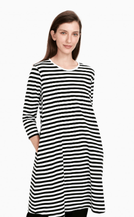 Marimekko, Aretta Dress, XSmall / Black / White- Placewares