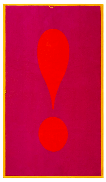 Lateral Objects, Exclamation Towel Orange 0019, - Placewares