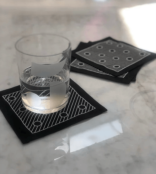 Lateral Objects, Set of 4 "Linate" Cocktail Napkins, - Placewares