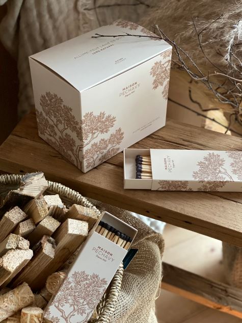 Maison Pechavy, Firelighters & Matches Set, Nude- Placewares