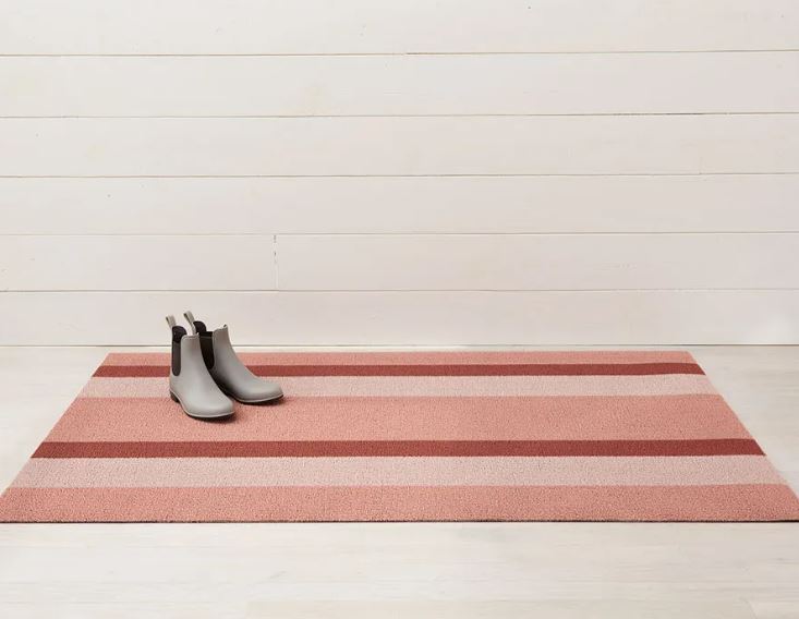 Chilewich Shag Mat - 18 x 28 Doormat Bold Stripe Punch