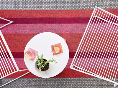 Chilewich, Bold Stripe Indoor/Outdoor Shag Doormats, - Placewares