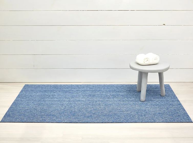 Chilewich, Heathered Indoor/Outdoor Shag Big Mats, Cornflower (36" x 60")- Placewares