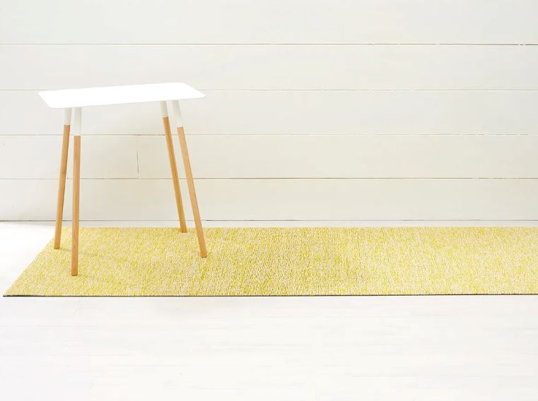 Chilewich, Heathered Indoor/Outdoor Shag Runners, Lemon (24" x 72")- Placewares