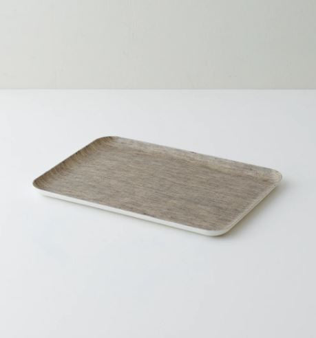 Fog Linen, Japanese Linen Coated Tray, natural - assorted sizes, - Placewares