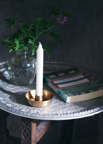 Fog Linen, Handmade Brass Candle Holders, - Placewares