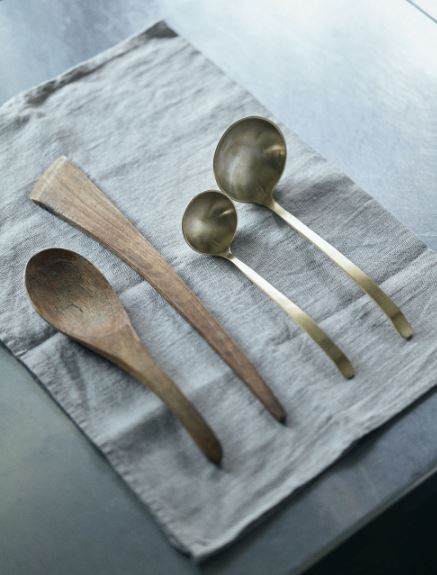 Fog Linen, Handmade Brass Ladles, - Placewares