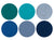 Graf Lantz, Round Multicolor German Felt Coasters, 6-Pack, Ocean- Placewares