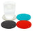 Graf Lantz, Round Multicolor German Felt Coasters, 4-Pack, Midcentury- Placewares