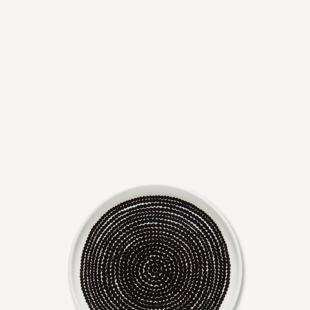 Marimekko, Räsymatto Small Plate, White/Black- Placewares