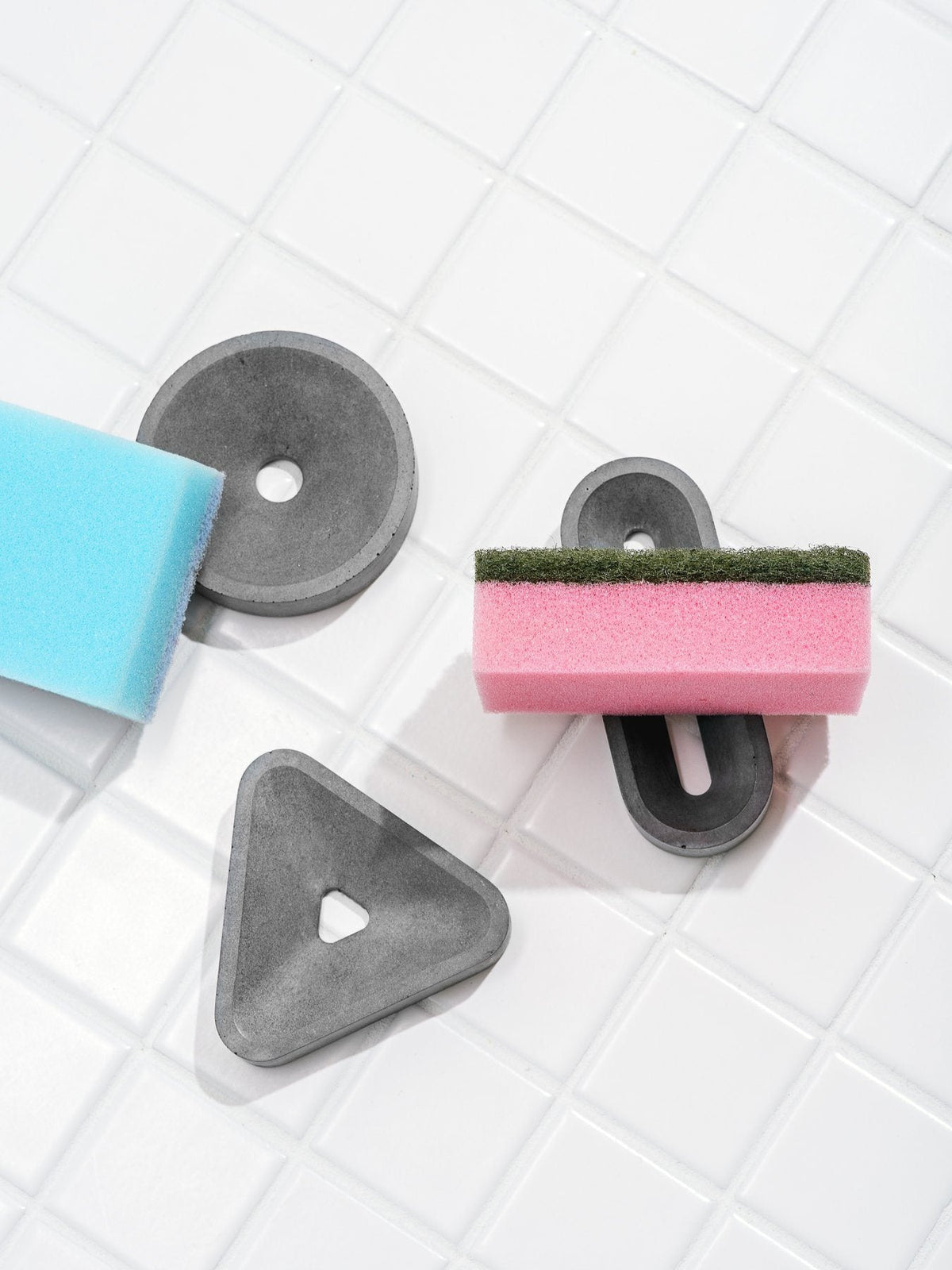 Fruitsuper, Triangle Soap + Sponge Stands, - Placewares