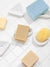 Fruitsuper, Triangle Soap + Sponge Stands, Triangle / White- Placewares