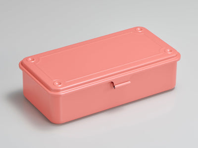 Toyo, Stackable Steel Storage Boxes, Living Coral- Placewares