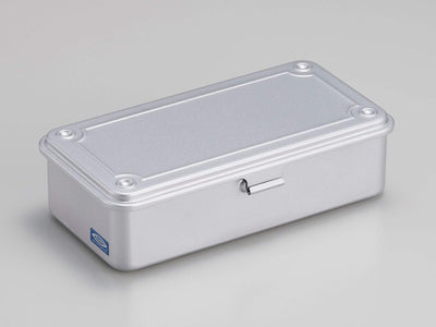 Toyo, Stackable Steel Storage Boxes, Silver- Placewares