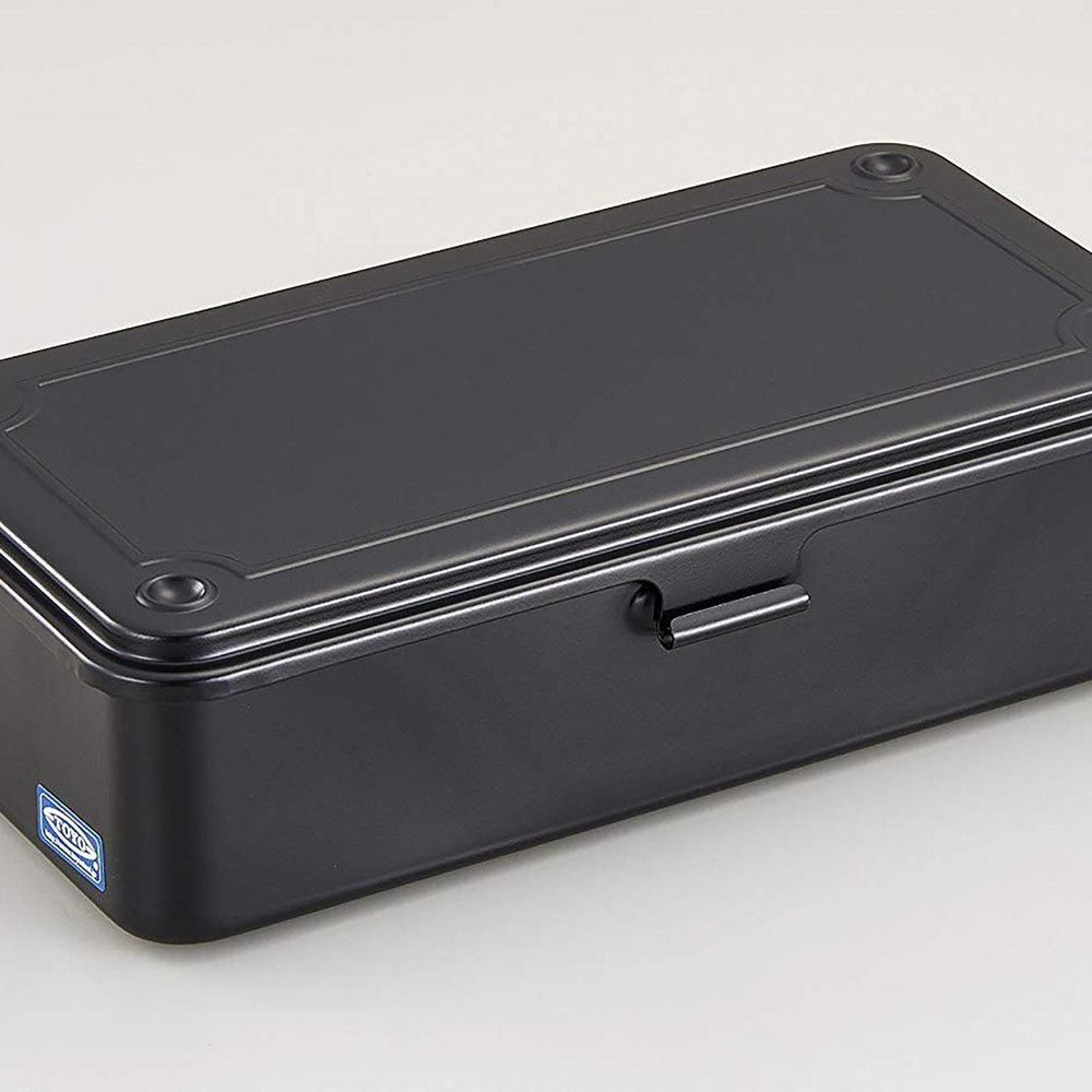 Toyo, Stackable Steel Storage Boxes, Black- Placewares