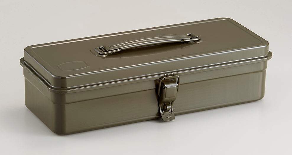 Toyo, Trunk Shape Steel Storage and Tool Box, Military Green- Placewares