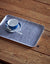 Fog Linen, Japanese Linen Coated Tray, grey and white thin stripe - assorted sizes, Medium- Placewares