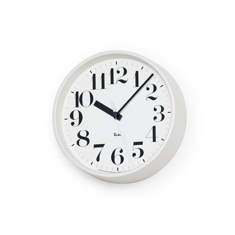Lemnos, Riki Steel Clock, assorted colors, White- Placewares