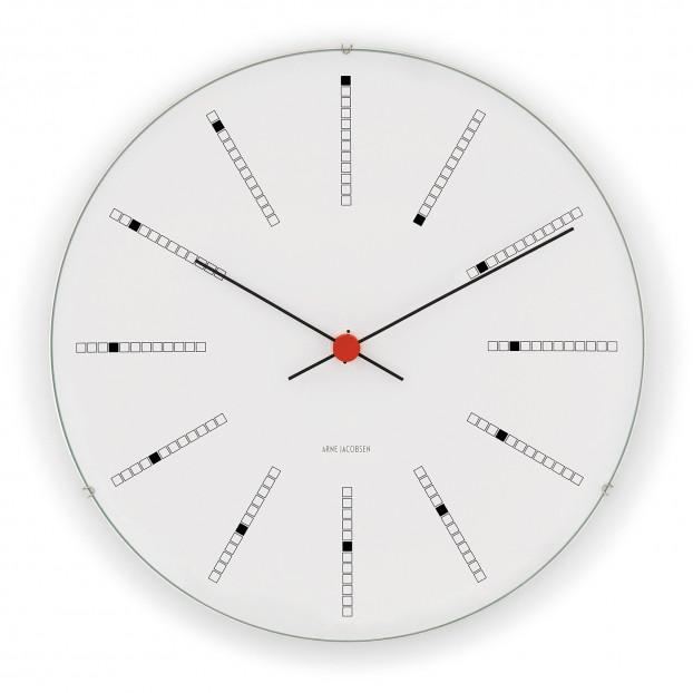 Arne Jacobsen, Arne Jacobsen Roman Wall Clock, Ø 18.9" / White- Placewares