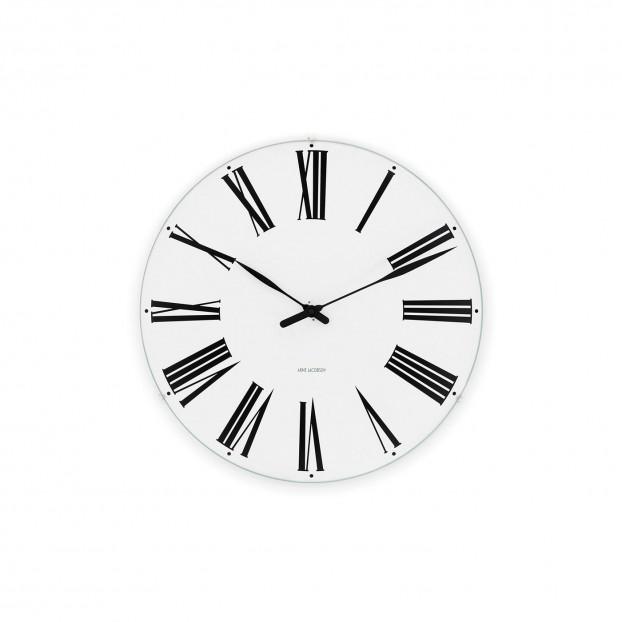 Arne Jacobsen, Arne Jacobsen Roman Wall Clock, Ø 8.3" / White- Placewares