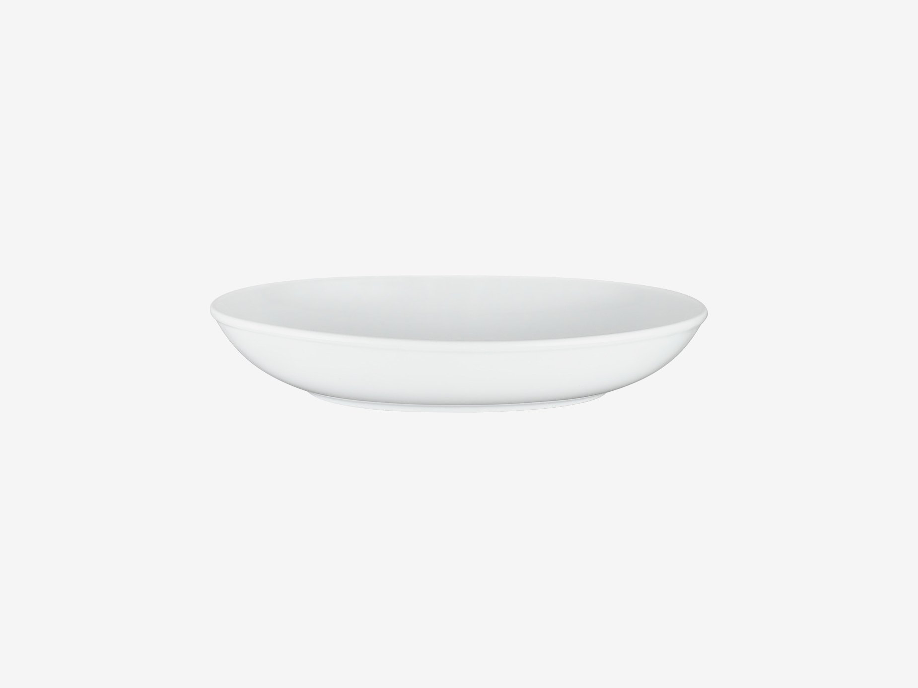 Common, Common White Porcelain Oval Bowl and Plate, Bowl - 11 x 8 ¼ x 1 ½" / White- Placewares