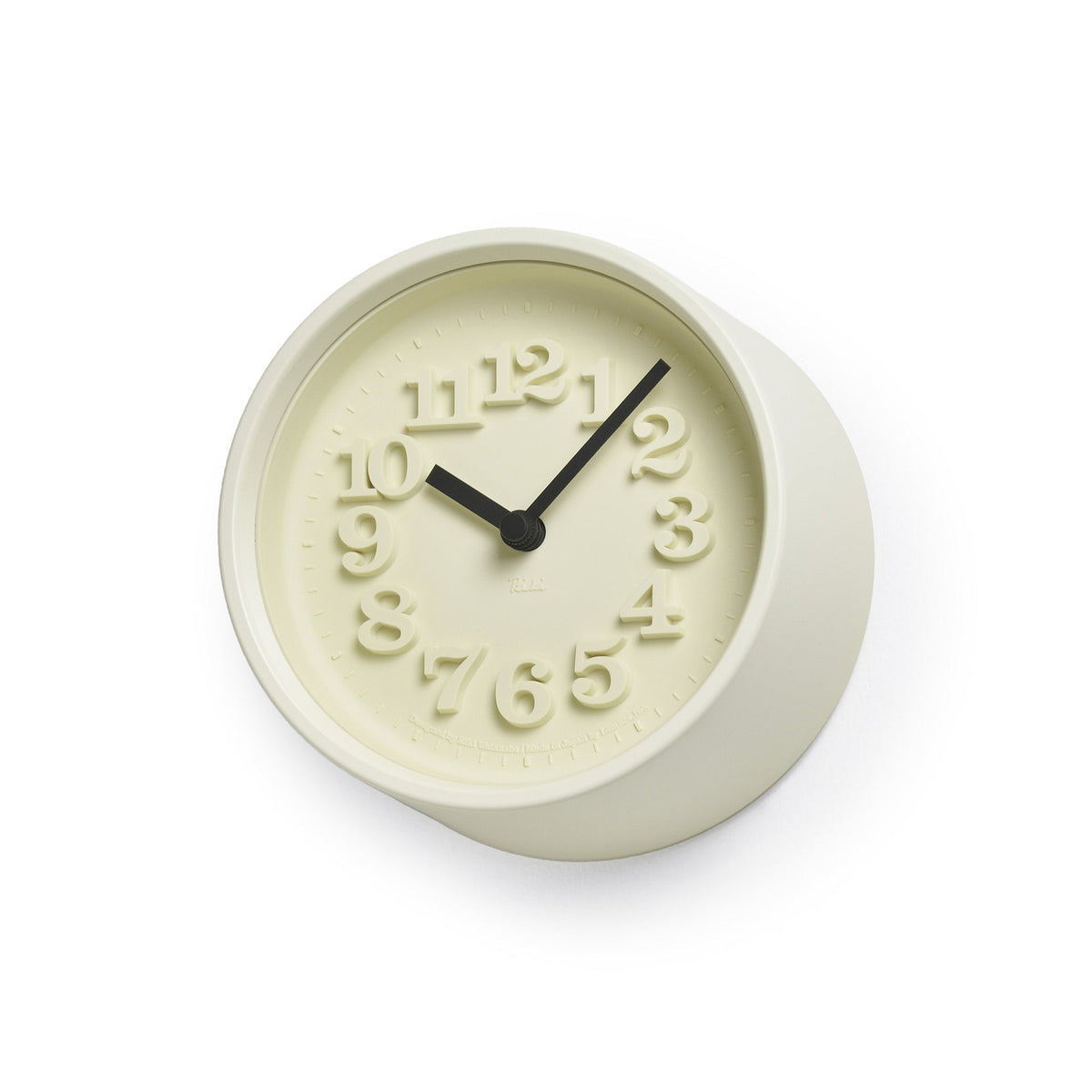 Lemnos, Chiisana Wall and Table Clock, assorted colors, Ivory- Placewares