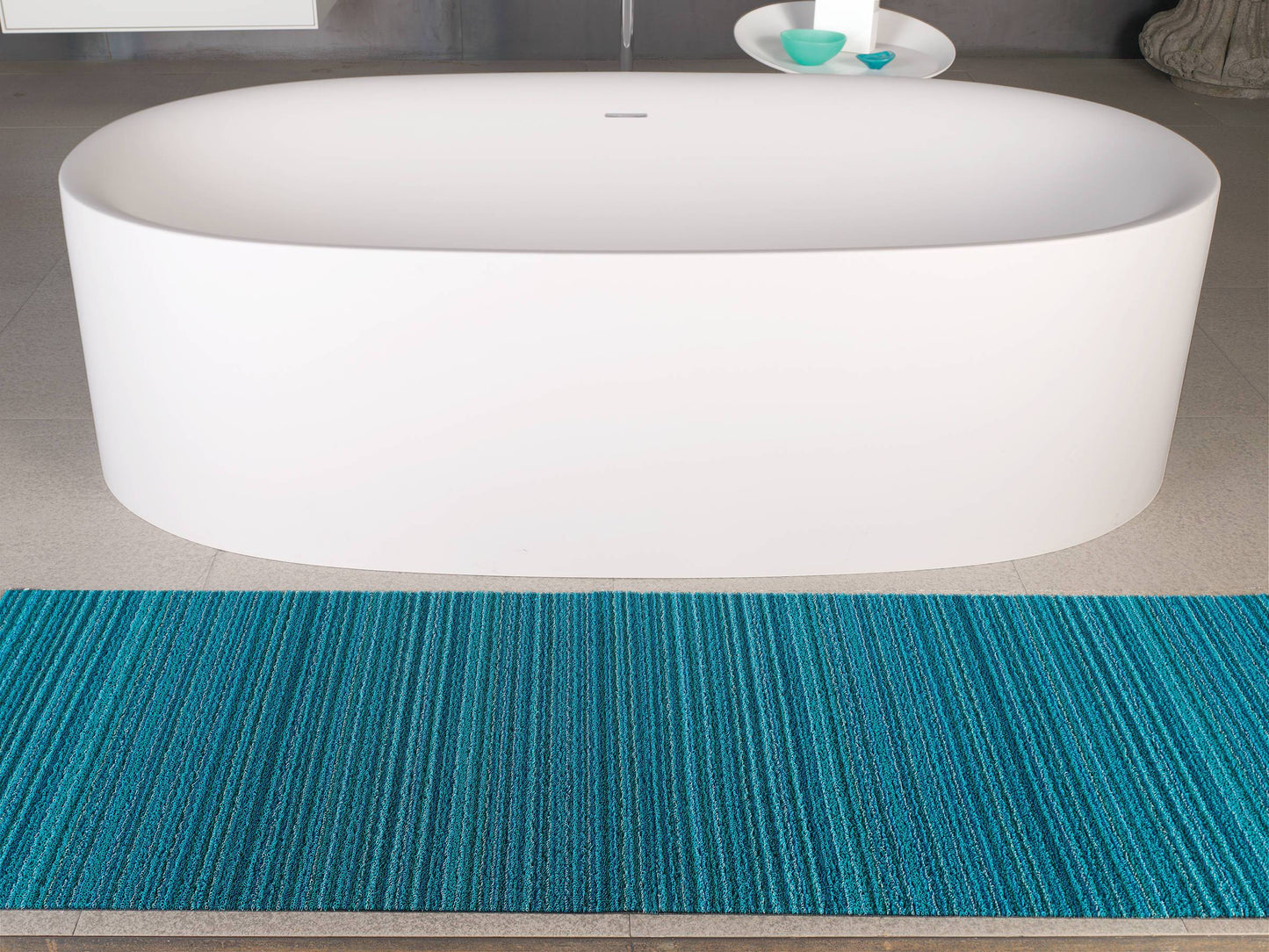Chilewich, Skinny Stripe Indoor/Outdoor Shag Doormats, - Placewares