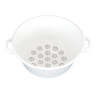 Riess, Porcelain Enamel Two-Handled Colander, One-Size- Placewares