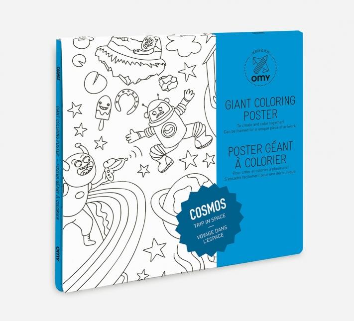 OMY, Cosmos Giant Coloring Poster, - Placewares