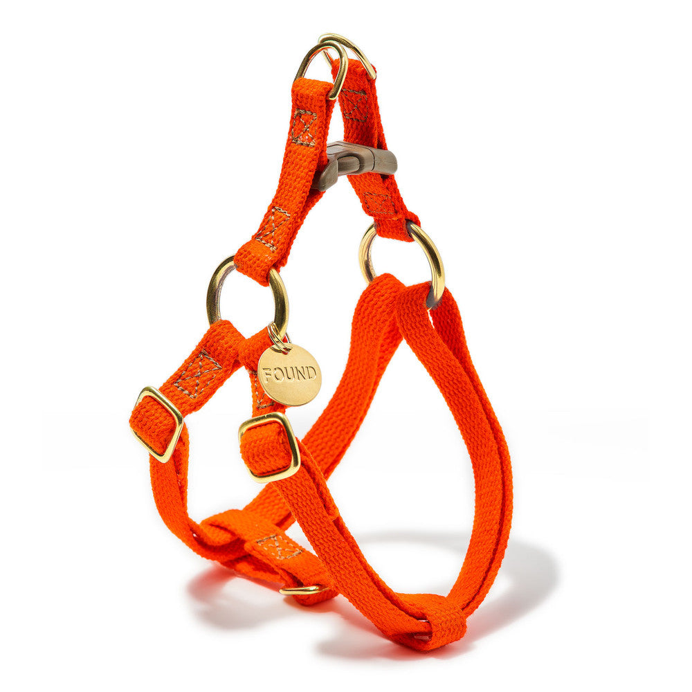 Found My Animal, Industrial-Strength Cotton Pet Harness - Rescue Orange, Rescue Orange / Small- Placewares