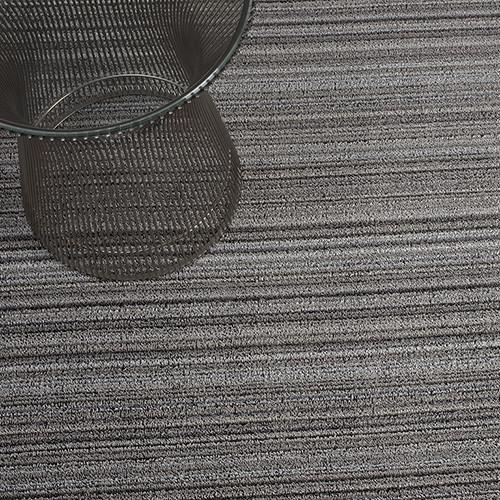 Chilewich, Skinny Stripe Indoor/Outdoor Shag Big Mats, Birch (36" x 60")- Placewares