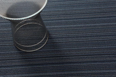 Chilewich, Skinny Stripe Indoor/Outdoor Shag Utility Mats, Blue (24" x 36")- Placewares
