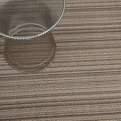 Chilewich, Skinny Stripe Indoor/Outdoor Shag Doormats, Mushroom (18" x 28")- Placewares