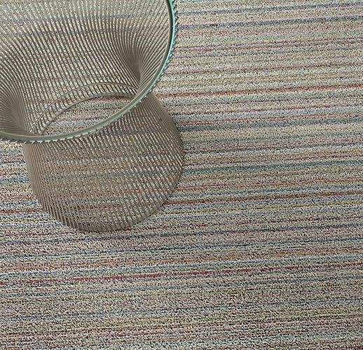 Chilewich, Skinny Stripe Indoor/Outdoor Shag Doormats, Soft Multi (18