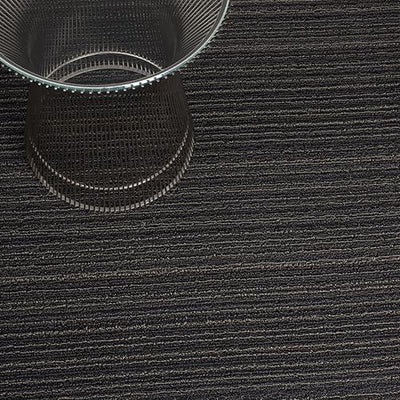 Chilewich, Skinny Stripe Indoor/Outdoor Shag Big Mats, Steel (36" x 60")- Placewares