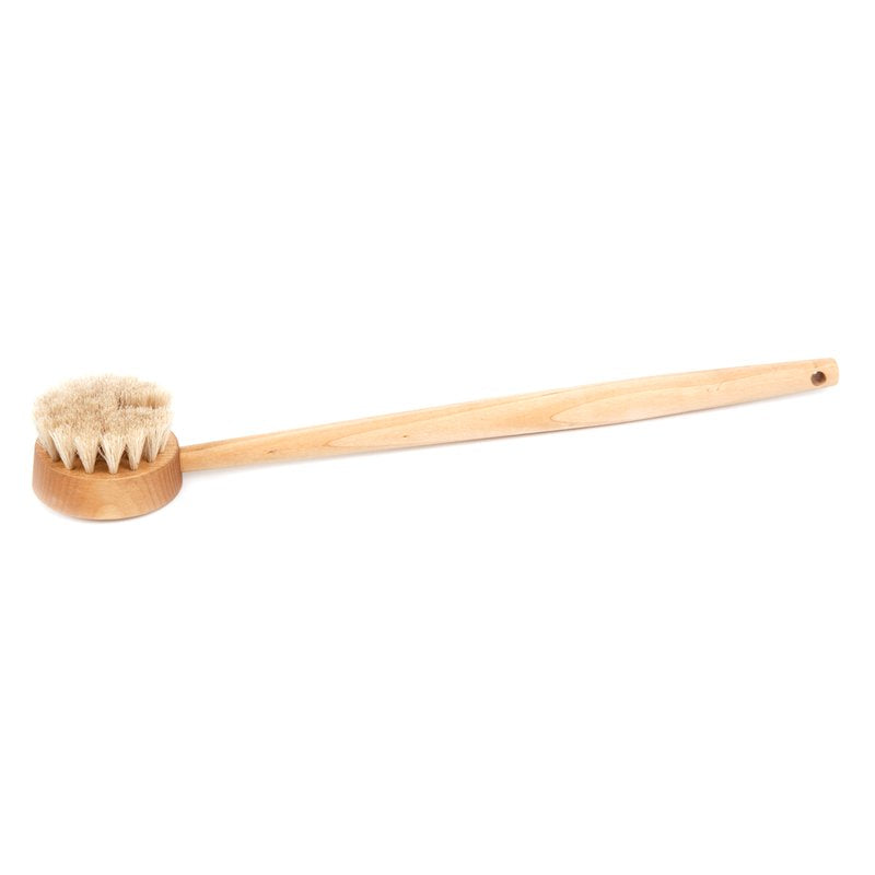 Iris Hantverk, Birch & Horsehair Bath Brush with Handle, Oiled Birch. Horsehair.- Placewares