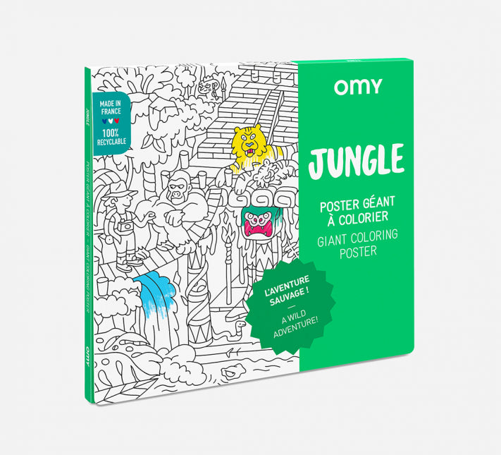 OMY, Jungle Giant Coloring Poster, - Placewares
