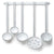 Riess, Porcelain Enamel Skimmers, - Placewares
